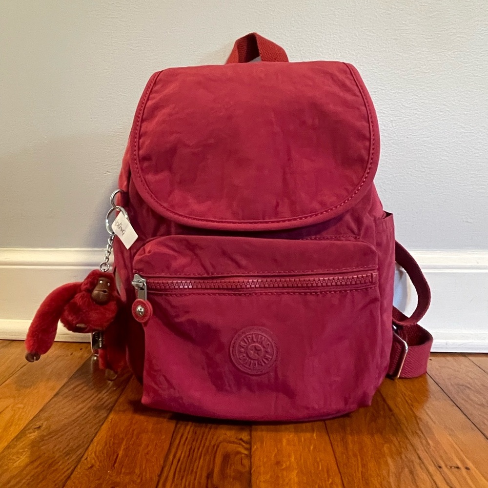 Beautiful Kipling Backpack With Monkey Keychain - image 1